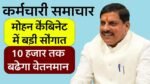 MP Karmchari News: मुख्यमंत्री मोहन यादव ने कर्मचारियों को फिर दिया बड़ा तोहफा, बढ़ जाएगा ₹10000 तक वेतन