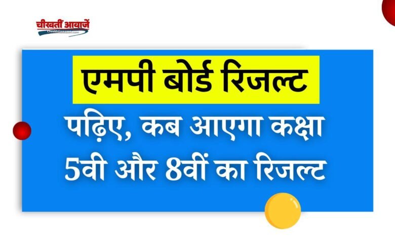 MP Board 5th 8th Result 2024: एमपी बोर्ड कक्षा पांचवी एवं आठवीं की 70% कॉपियों का मूल्यांकन कार्य पूरा, जानिए कब आएगा रिजल्ट
