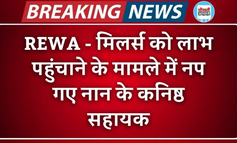 Rewa News: मिलर्स को लाभ पहुंचाने के मामले में नप गए नान के कनिष्ठ सहायक, जिम्मेदारों को भी नोटिस जारी