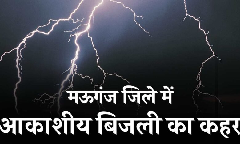 Mauganj News: मऊगंज जिले में आकाशीय बिजली का कहर, 10 बकरियों की मौत तीन महिलाएं घायल