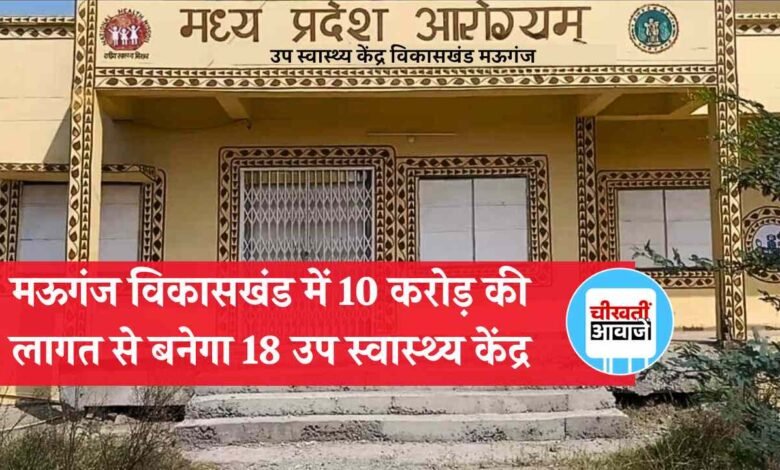 Rewa News: मऊगंज विकासखंड में 10 करोड़ की लागत से बनने जा रहे 18 उप स्वास्थ्य केंद्र