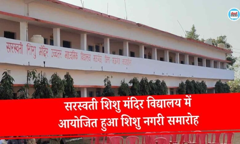Mauganj News: मऊगंज सरस्वती शिशु मंदिर विद्यालय में कुछ इस तरह से आयोजित हुआ शिशु नगरी समारोह