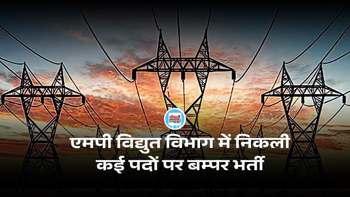 Vidyut Vibhag Vacancy 2025 की कल है Last Date, जल्द कर लें आवेदन, निकल जायेगा हाथ से मौका