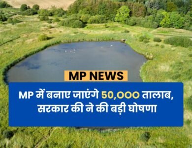 मध्यप्रदेश में बनाए जाएंगे 50 हजार तालाब, सरकार की ने की बड़ी घोषणा
