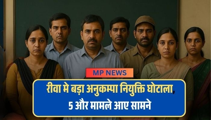 Rewa News: रीवा में अनुकम्पा नियुक्ति का बड़ा घोटाला, 5 मामले और आये सामने, कुल 6 आरोपियों पर FIR दर्ज Rewa News: रीवा में अनुकम्पा नियुक्ति का बड़ा घोटाला, 5 मामले और आये सामने, कुल 6 आरोपियों पर FIR दर्ज