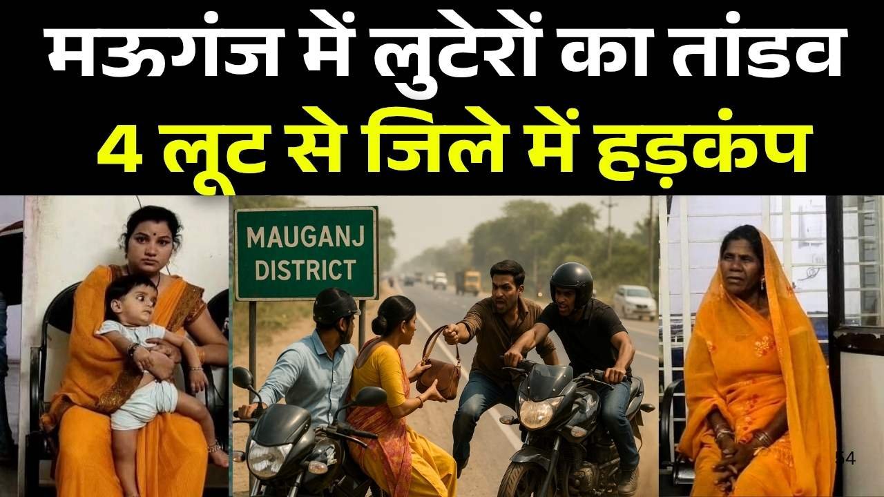 Mauganj News: मऊगंज जिले में एक हफ्ते के भीतर, 4 लूट की घटना से जिले में मचा हड़कंप