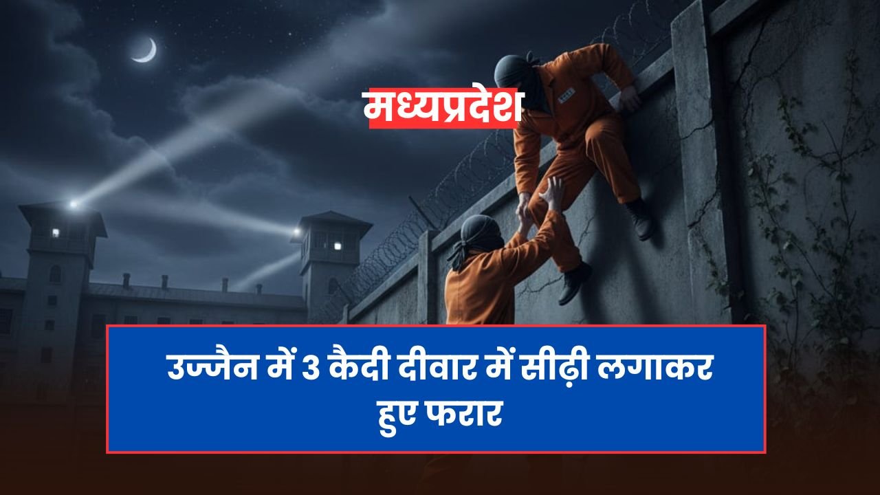 Ujjain News: जेल से भागे तीन कैदी, दुष्कर्म और हत्या के आरोप में थे बंद