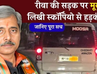 Rewa News: रीवा की सड़क पर मूसा लिखी स्कॉर्पियो दिखने से हड़कंप., सोशल मीडिया पर तस्वीर वायरल