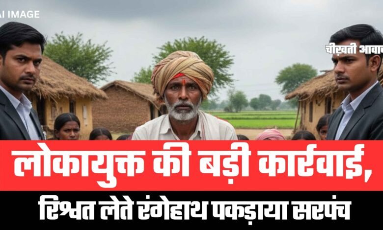 लोकायुक्त की बड़ी कार्रवाई, 5 हजार की रिश्वत लेते रंगेहाथ पकड़ाया सरपंच