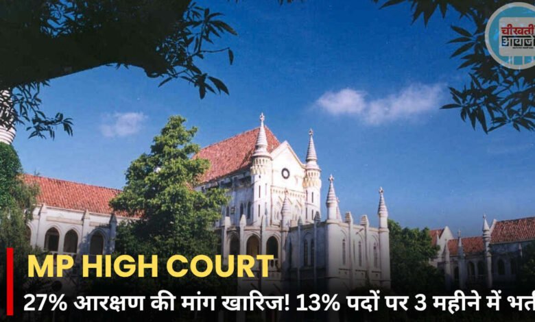 MP OBC Reservation: 27% आरक्षण की मांग खारिज, 13% पदों पर 3 महीने में होगी भर्ती