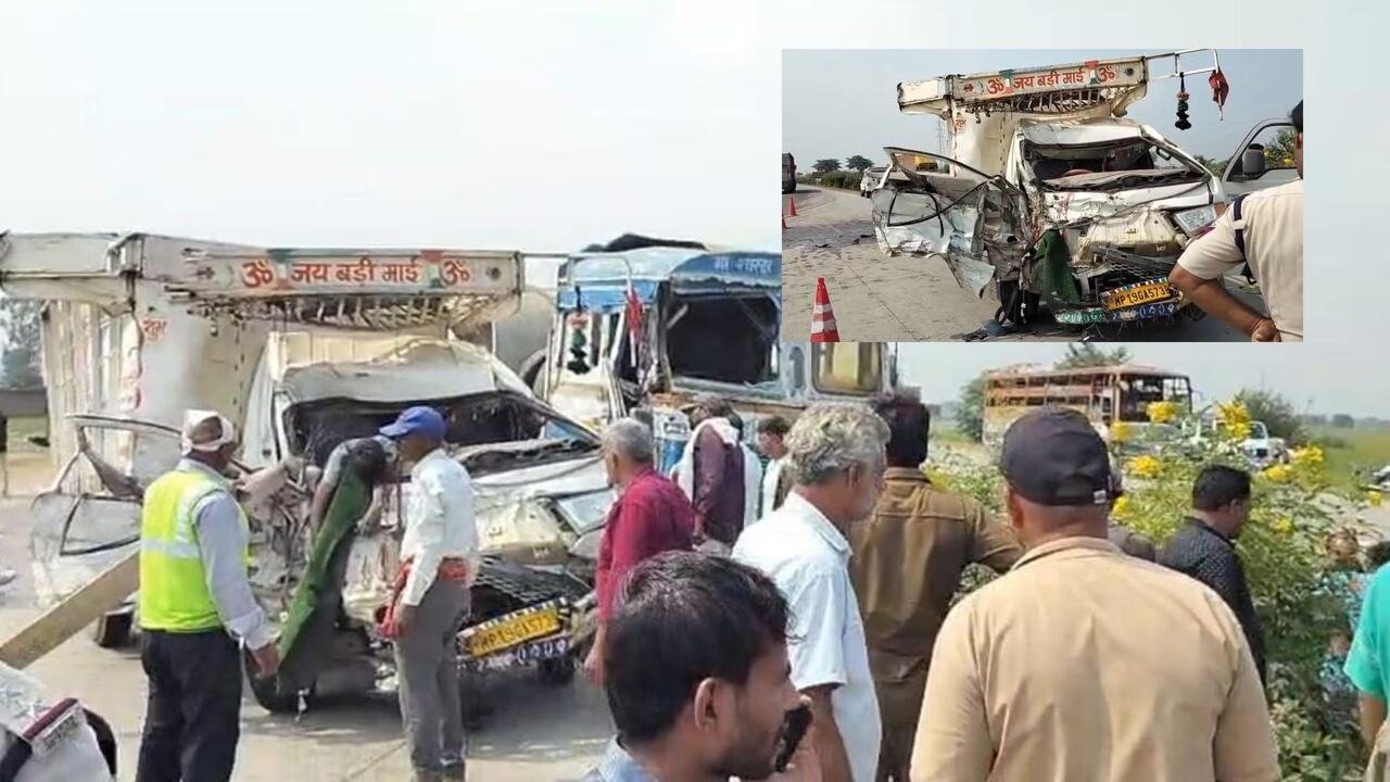 Maihar Road Accident: मैहर में भीषण सड़क हादसा, ट्रक-पिकअप की टक्कर में दो चालकों की मौत